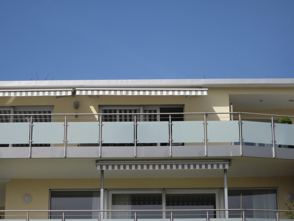 Beispielinstallation Balkonbeschattung